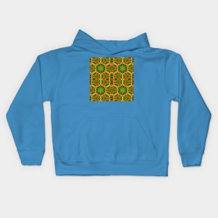 Canna flower pattern resembling the beak of a bird Kids Hoodie